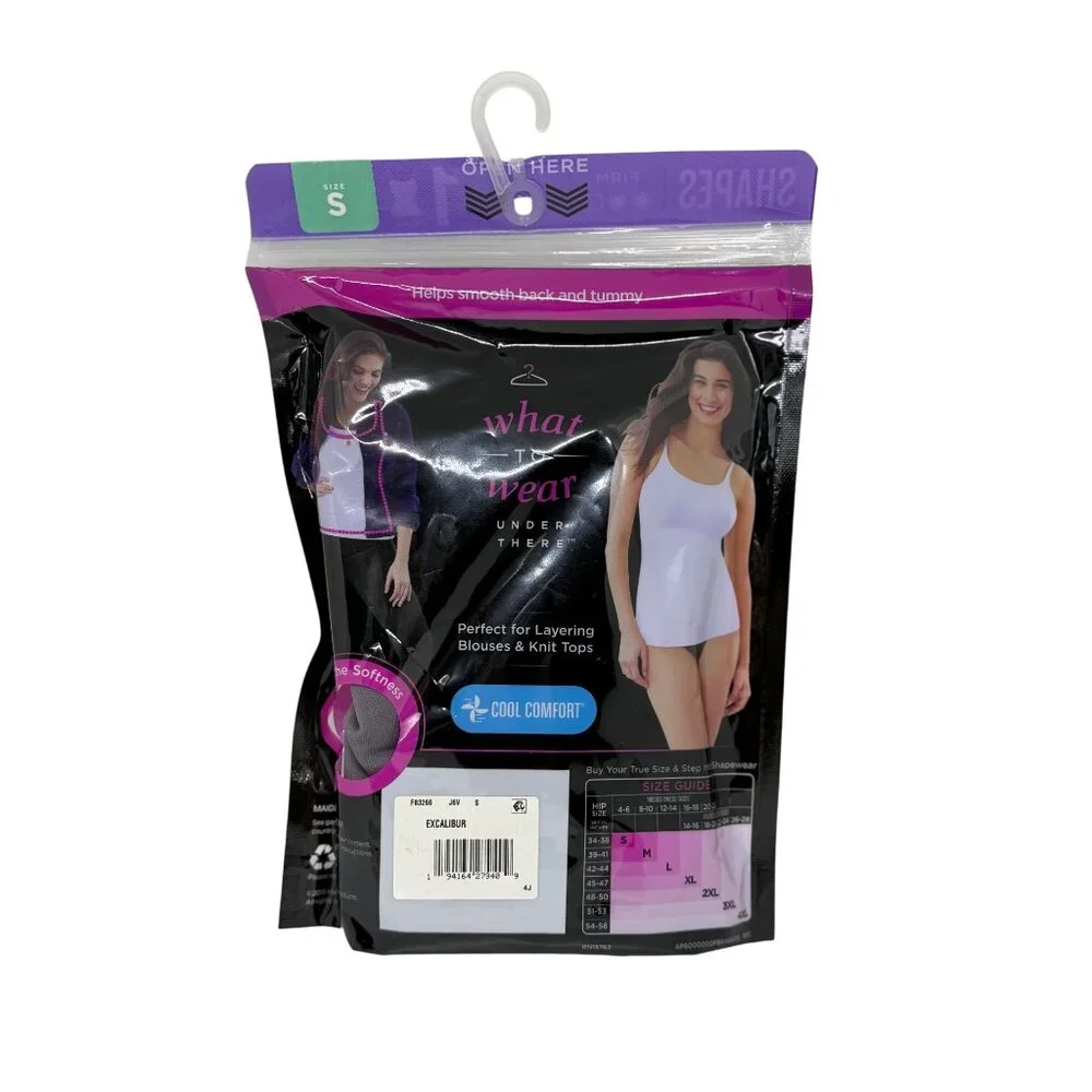 NWT Maidenform Flexees Cami F83266 Small‎ Firm Adjustable Straps Longer Length
